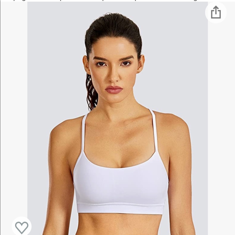 CRZ YOGA White Sports Bra